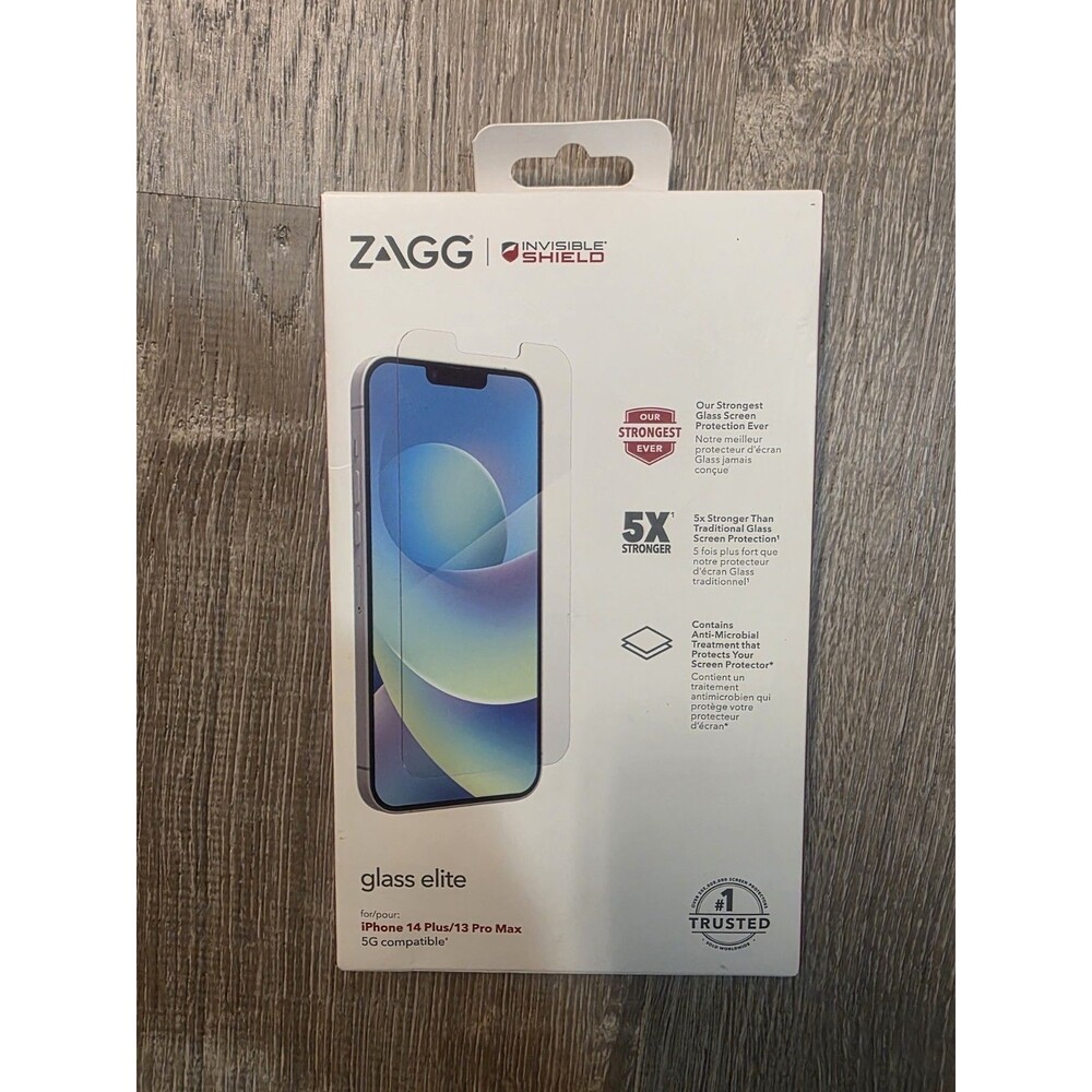 ZAGG InvisibleShield Glass Elite Screen Protector for iPhone 14 Plus/13 Pro Max
